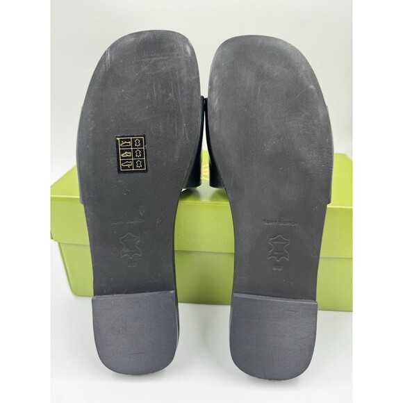 Tory Burch INES Classic Single-Band Goat Leather Slide (Perfect Black) Size 6 - Picture 14 of 16